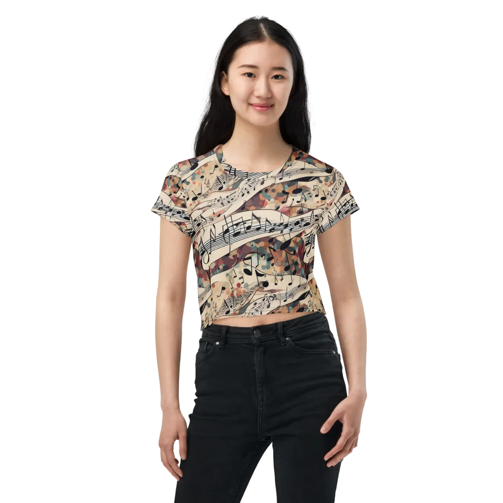 Melody Current on Crop Tee — Front