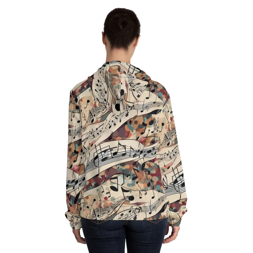Melody Current on Women's Full-Zip Hoodie — Back On Person