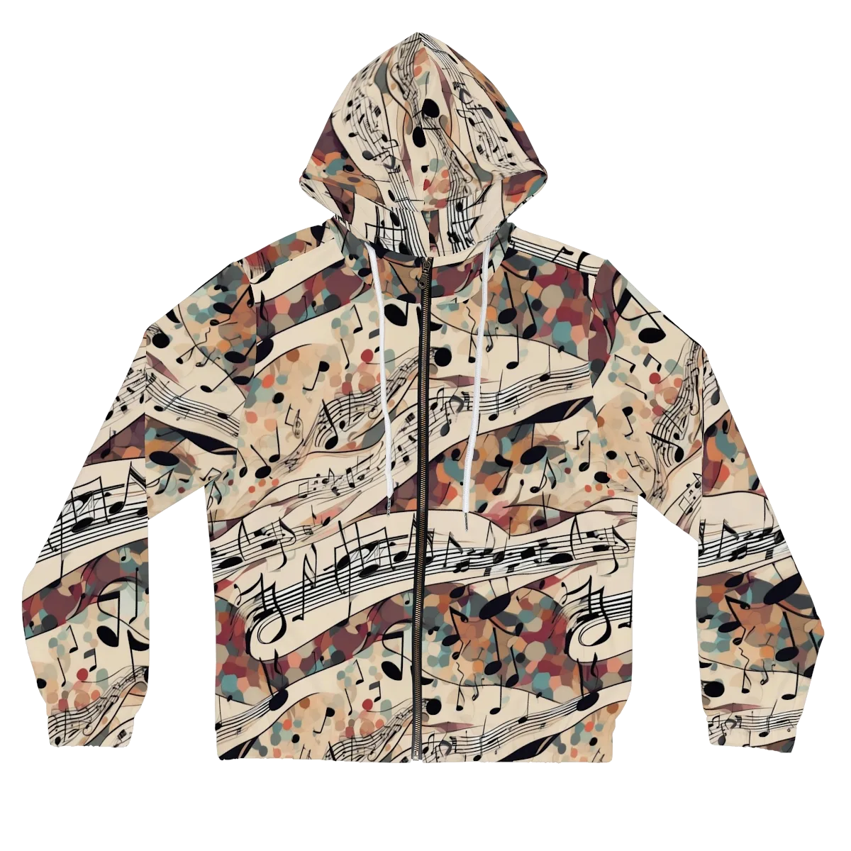 Melody Current on Women's Full-Zip Hoodie — Front