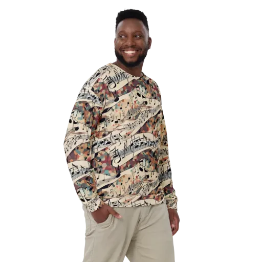 Melody Current on a Sweatshirt