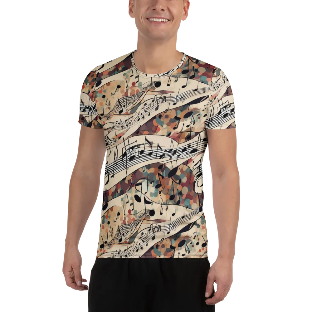 Melody Current on Men's Athletic T-Shirt — Front