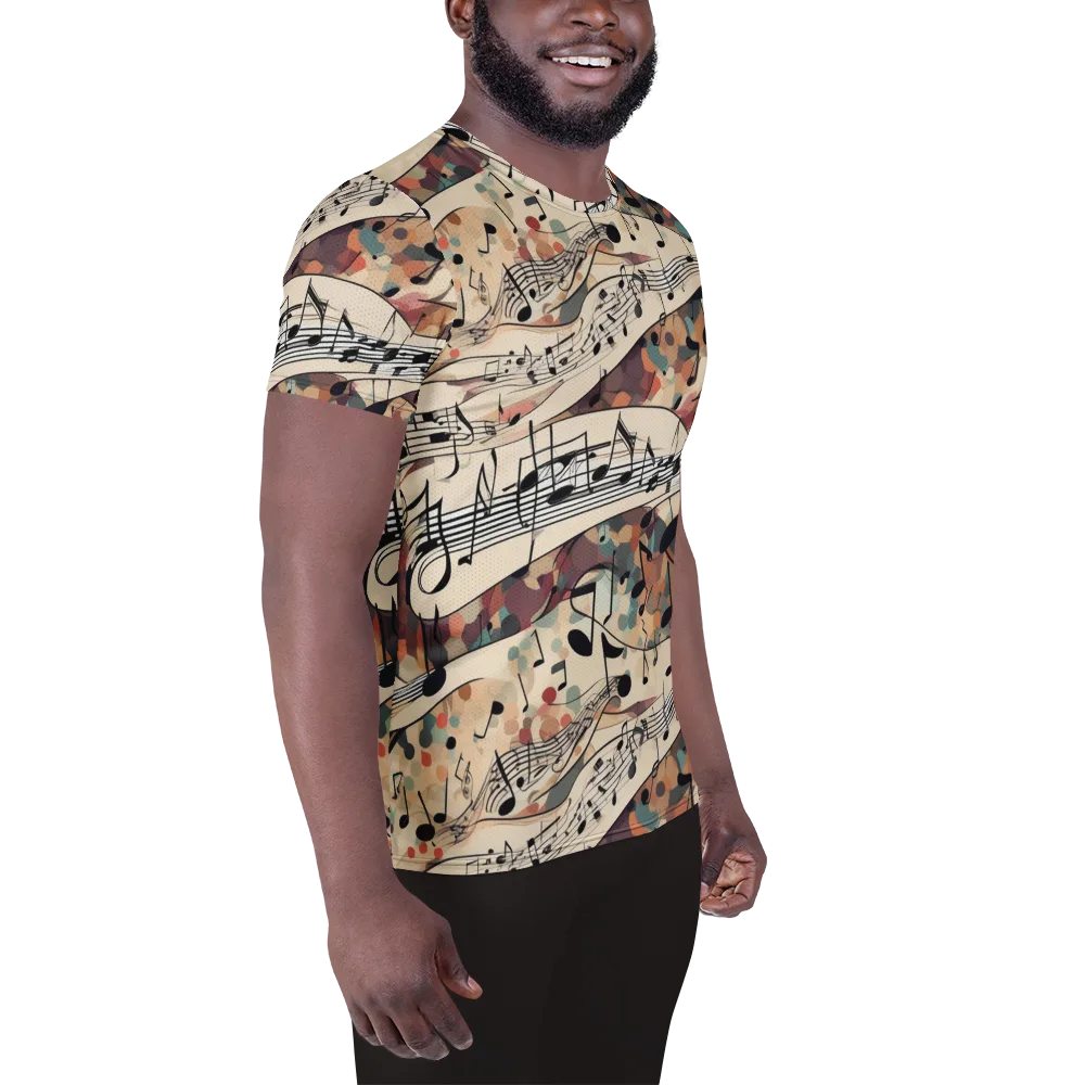 Melody Current on Men's Athletic T-Shirt — Right