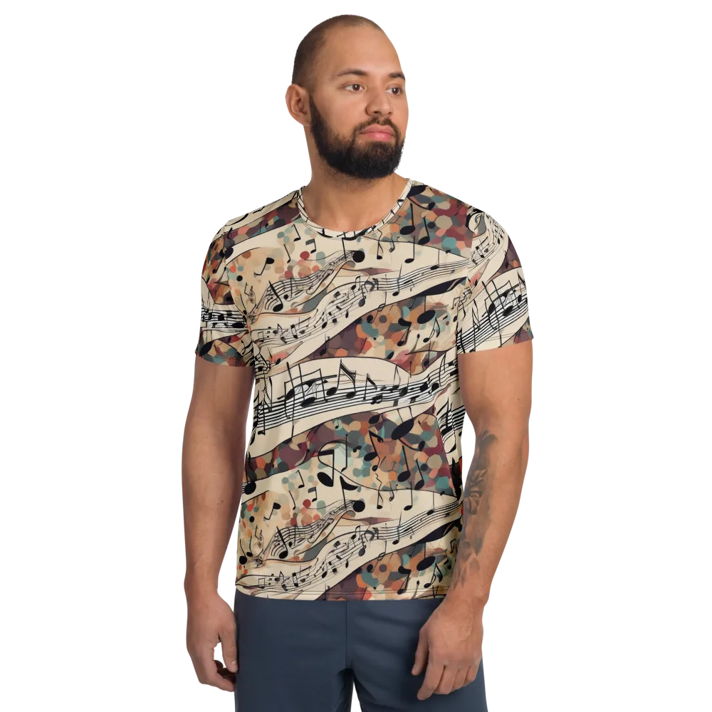 Melody Current on Men's Athletic T-Shirt — Front