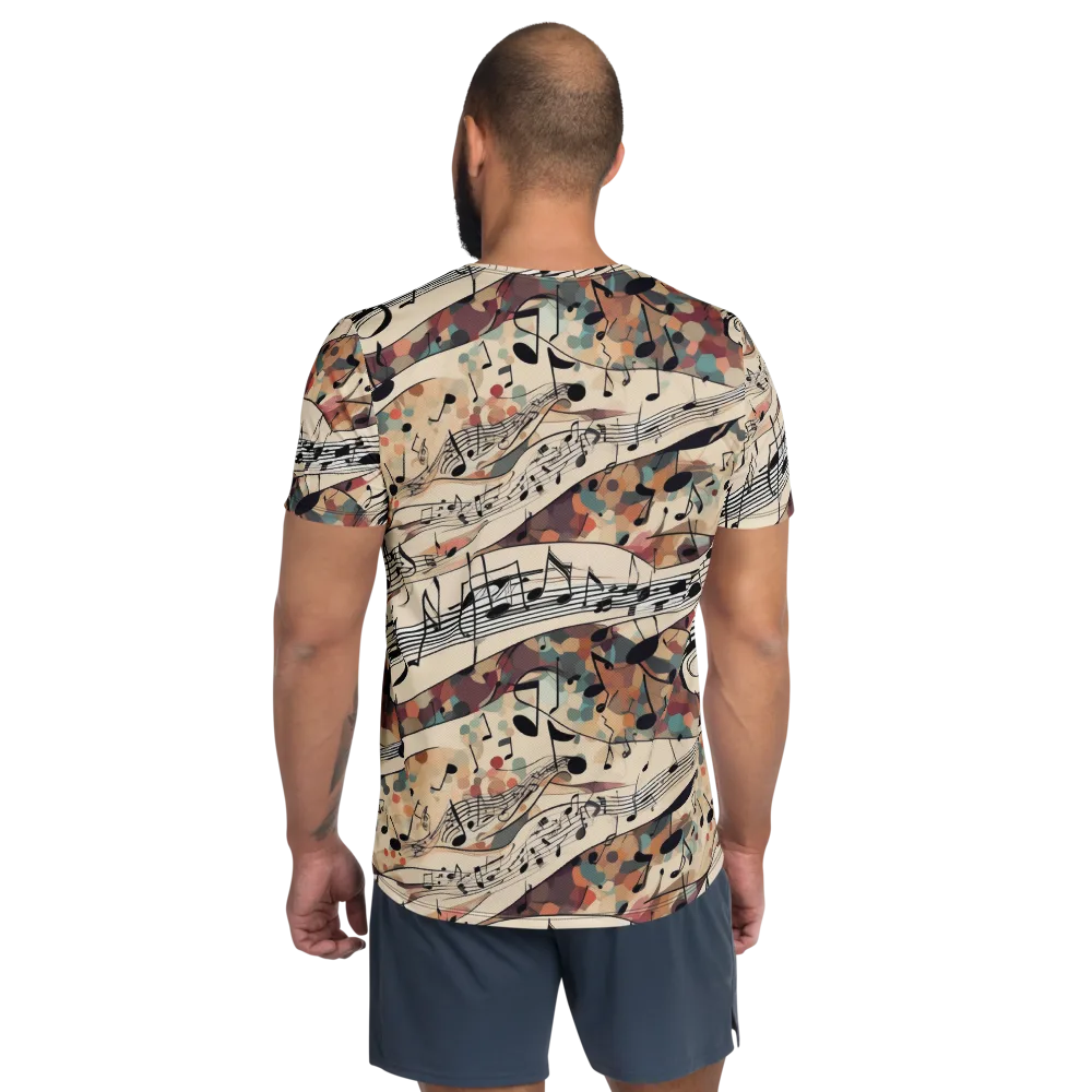 Melody Current on Men's Athletic T-Shirt — Back
