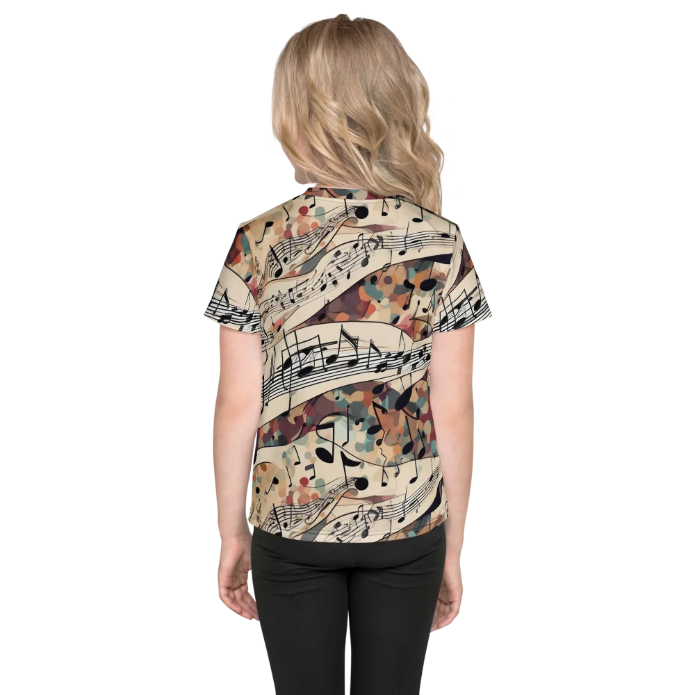 Melody Current on Kids Crew Neck T-Shirt — Back