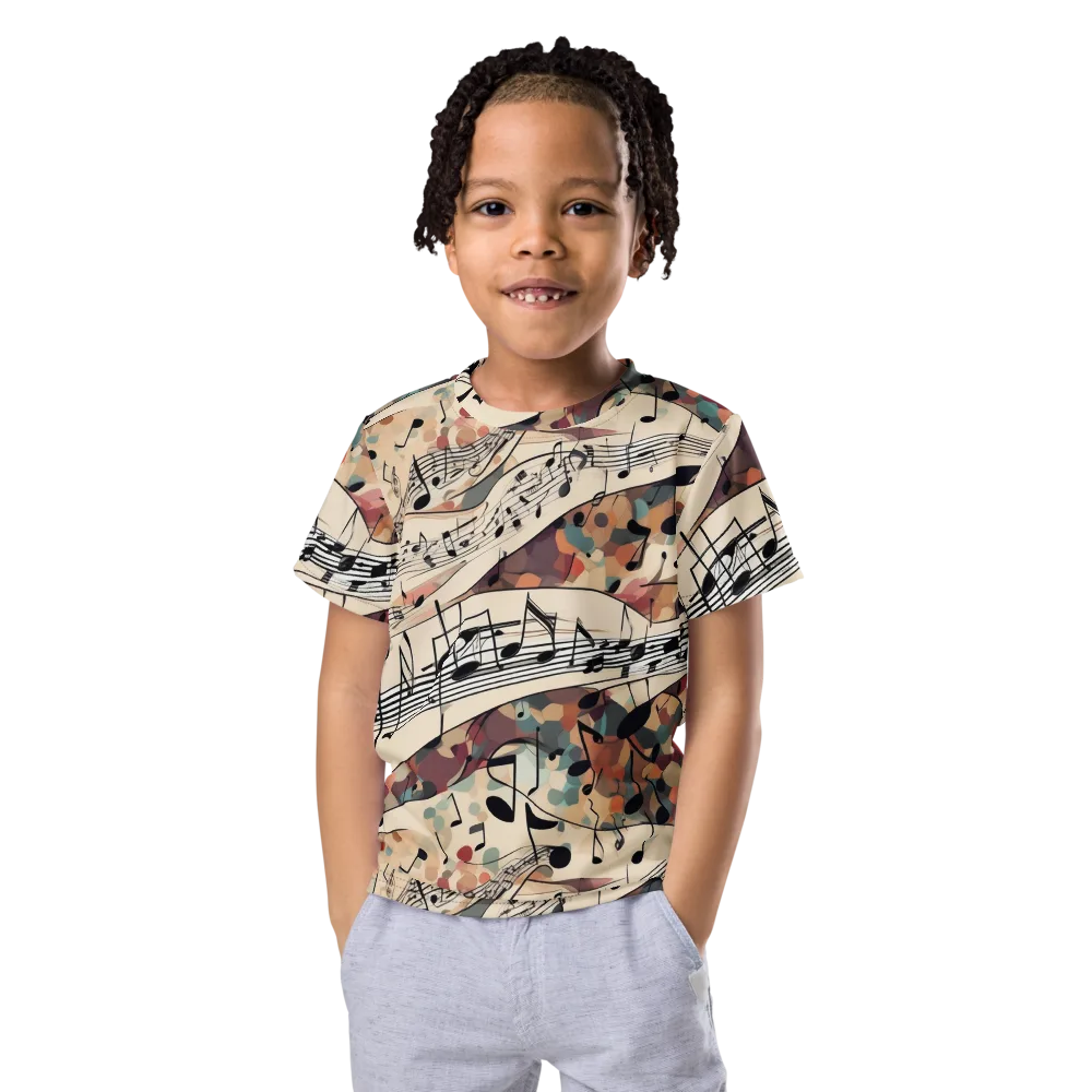 Melody Current on Kids Crew Neck T-Shirt — Front