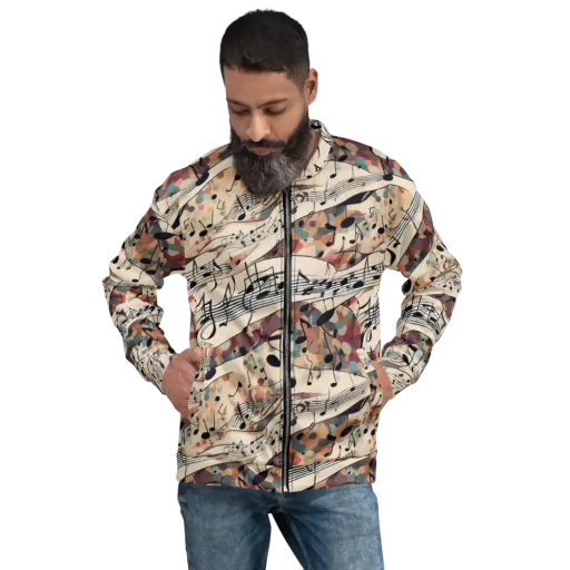 Melody Current on a Bomber Jacket