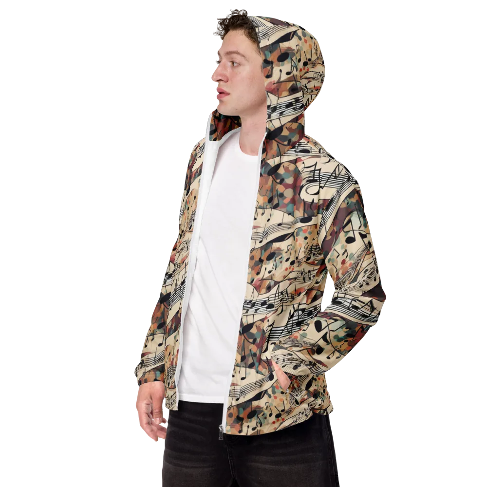Melody Current on Men's Windbreaker — Left Front