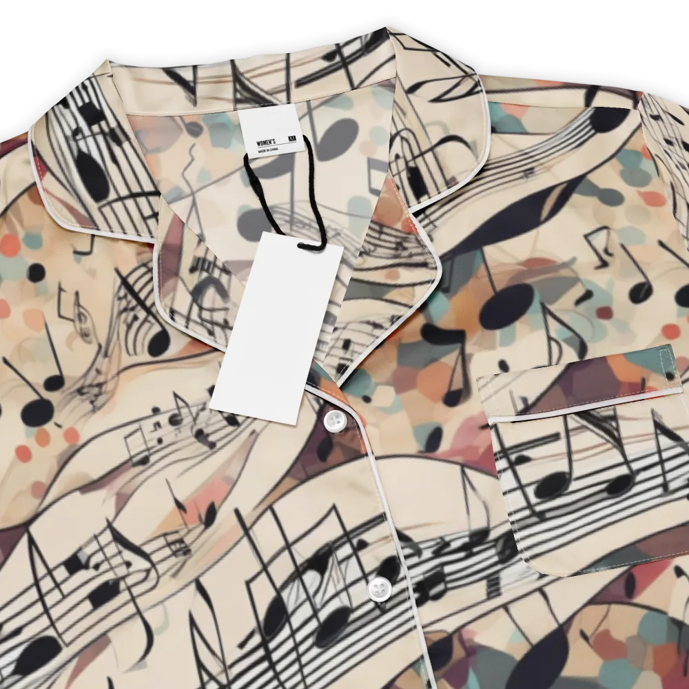 Melody Current on Women's Short Sleeve Pajama Top — Product details