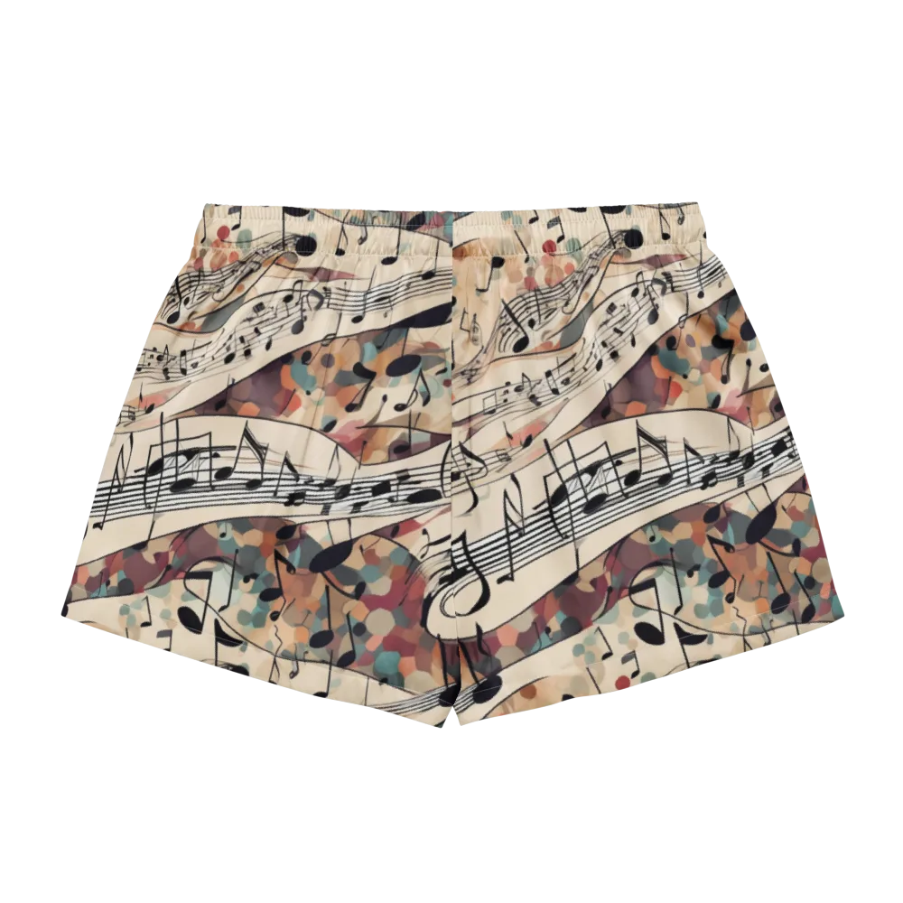 Melody Current on Women's Pajama Shorts — Back