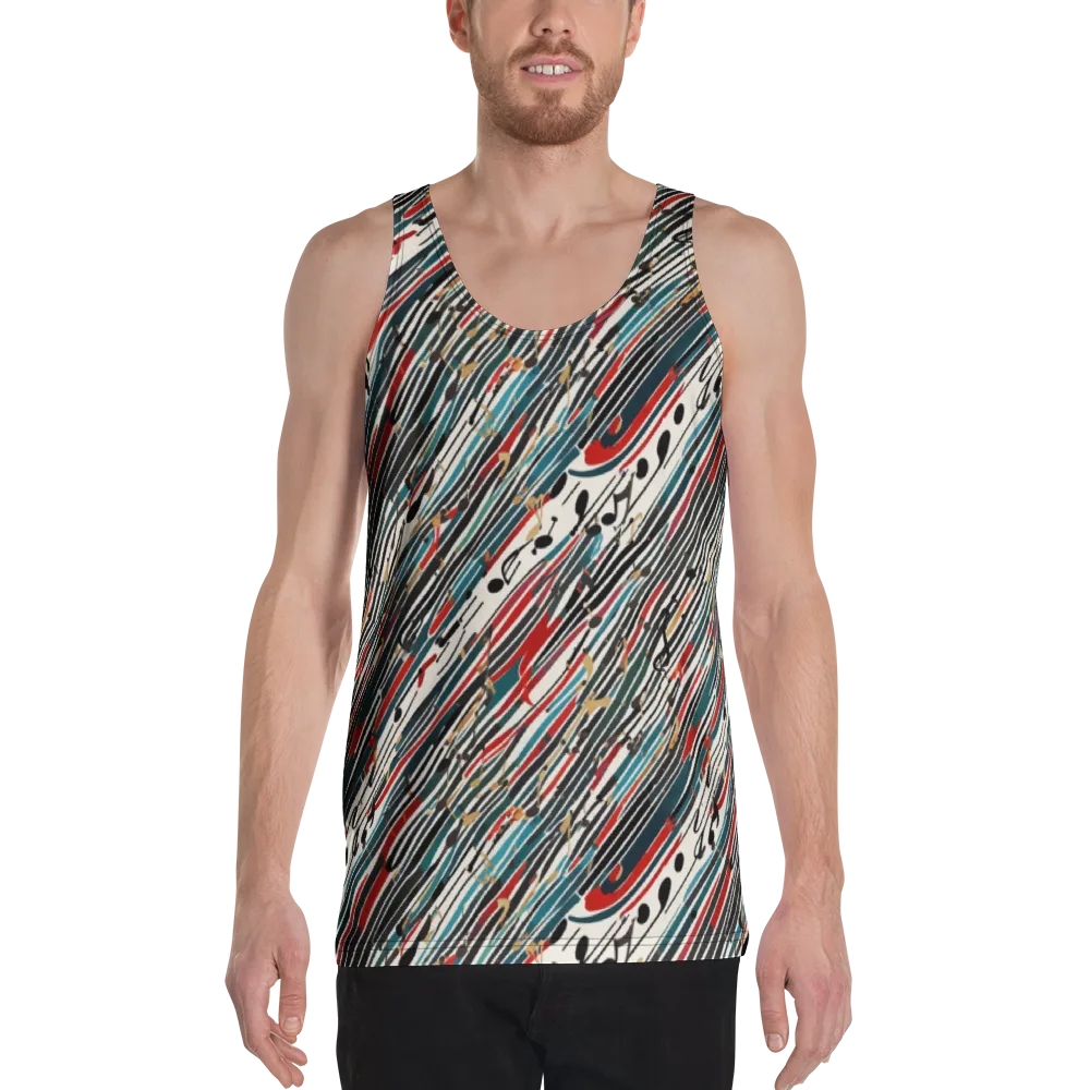 Diagonal Symphony on Men's Tank Top — Front