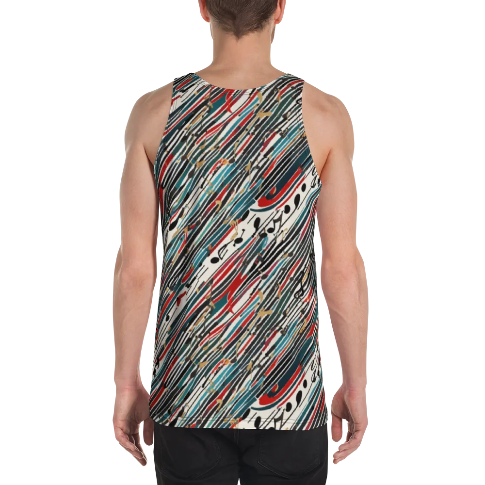 Diagonal Symphony on Men's Tank Top — Back