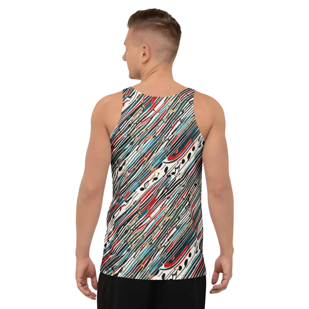 Diagonal Symphony on Men's Tank Top — Back