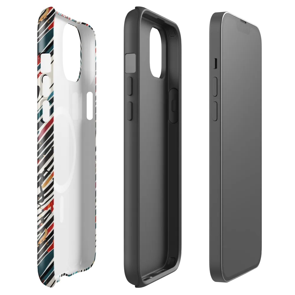 Diagonal Symphony on MagSafe Tough Case for iPhone® — Front