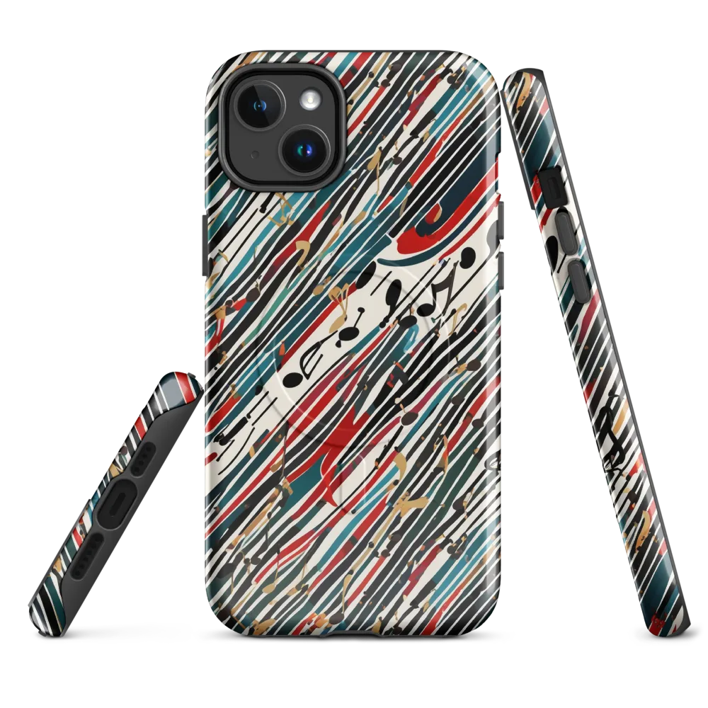 Diagonal Symphony on MagSafe Tough Case for iPhone® — Front