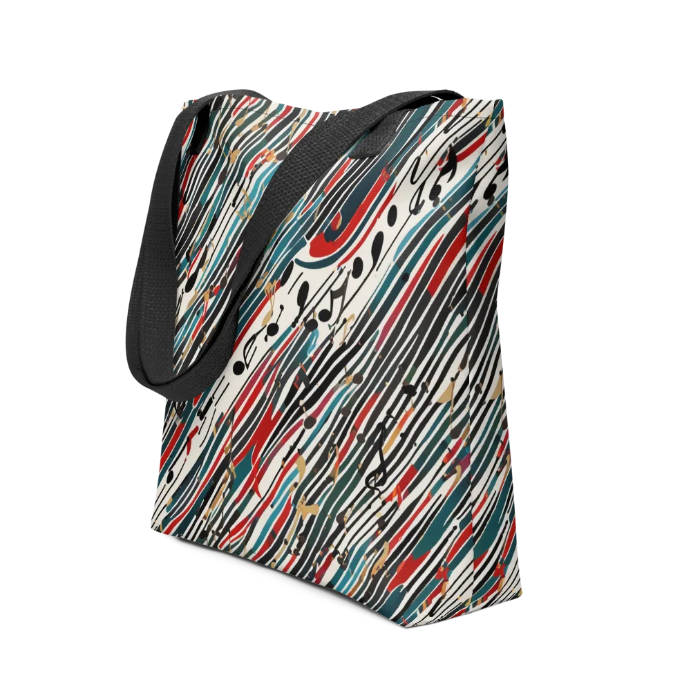 Diagonal Symphony on Tote Bag — Front