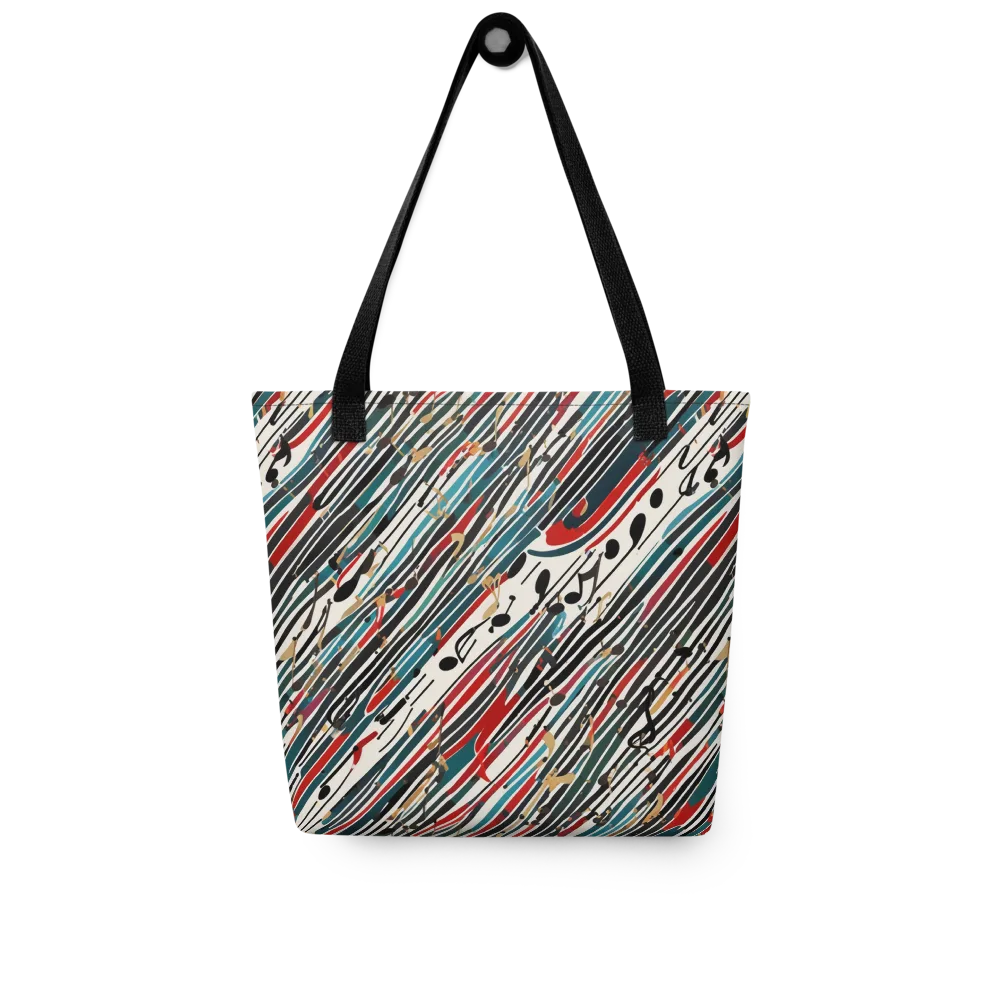 Diagonal Symphony on Tote Bag — Front
