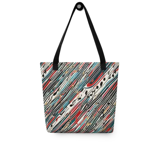 Diagonal Symphony on a Tote Bag