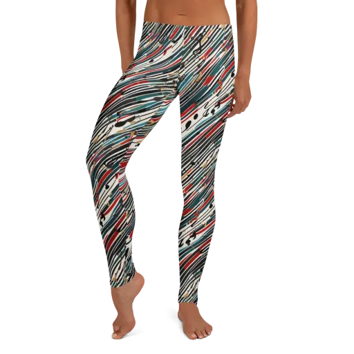Diagonal Symphony on a Leggings