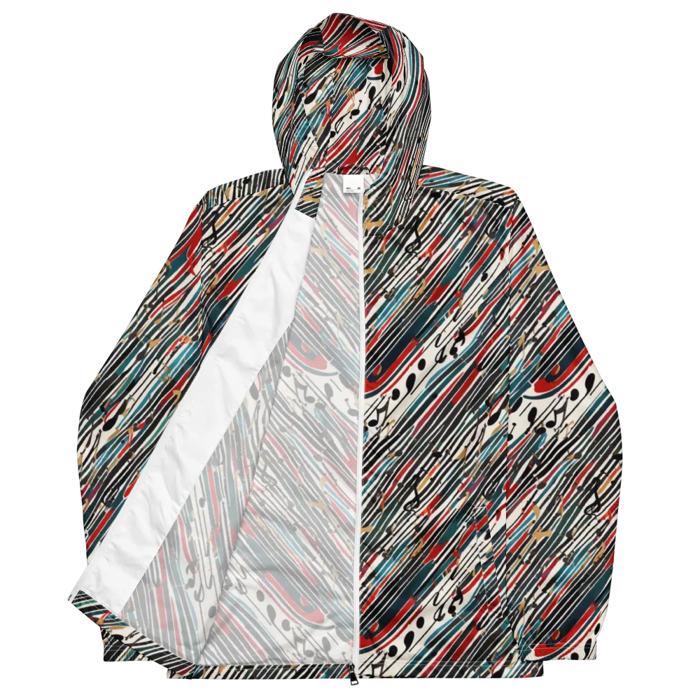 Diagonal Symphony on Men's Windbreaker — Front