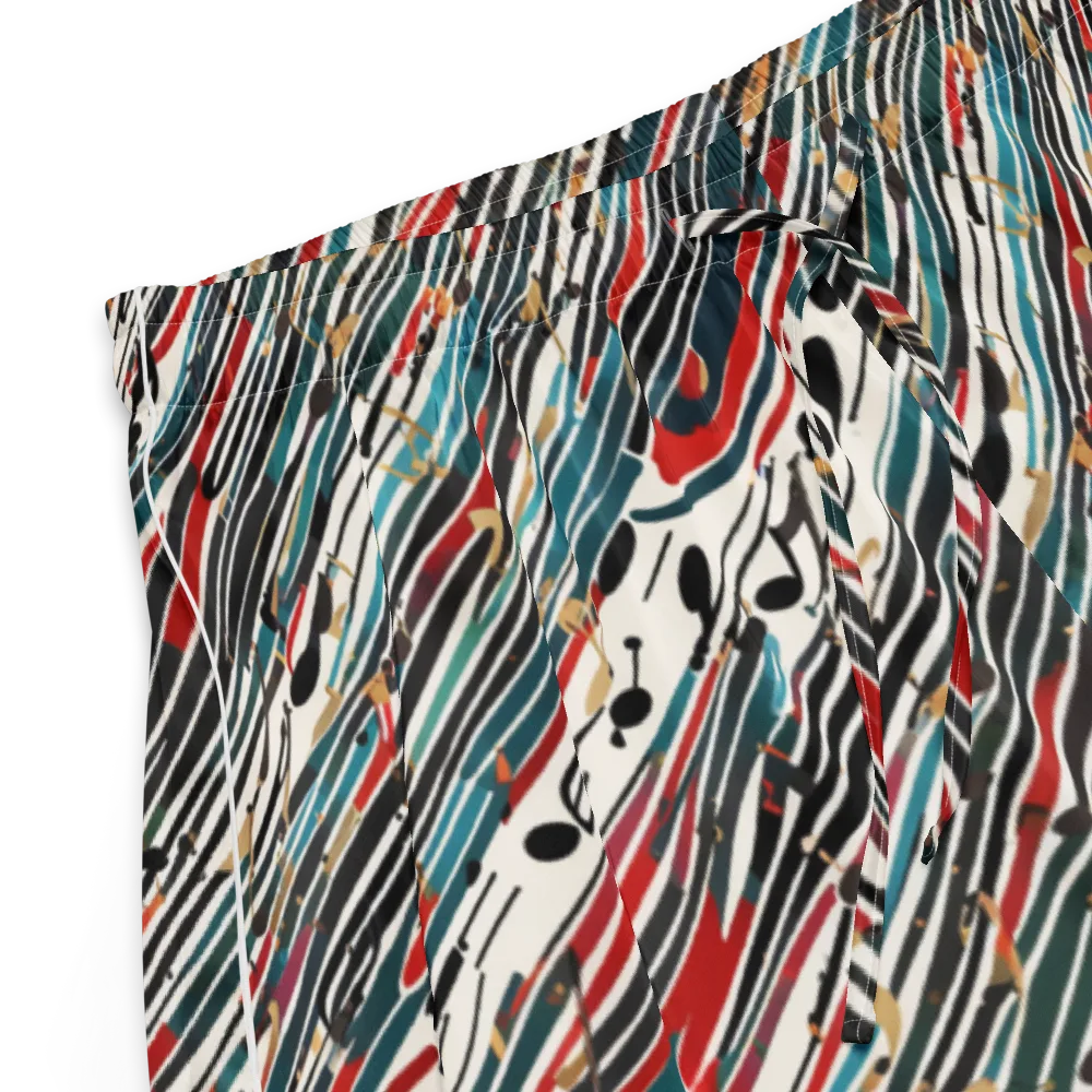 Diagonal Symphony on Women's Pajama Shorts — Product details