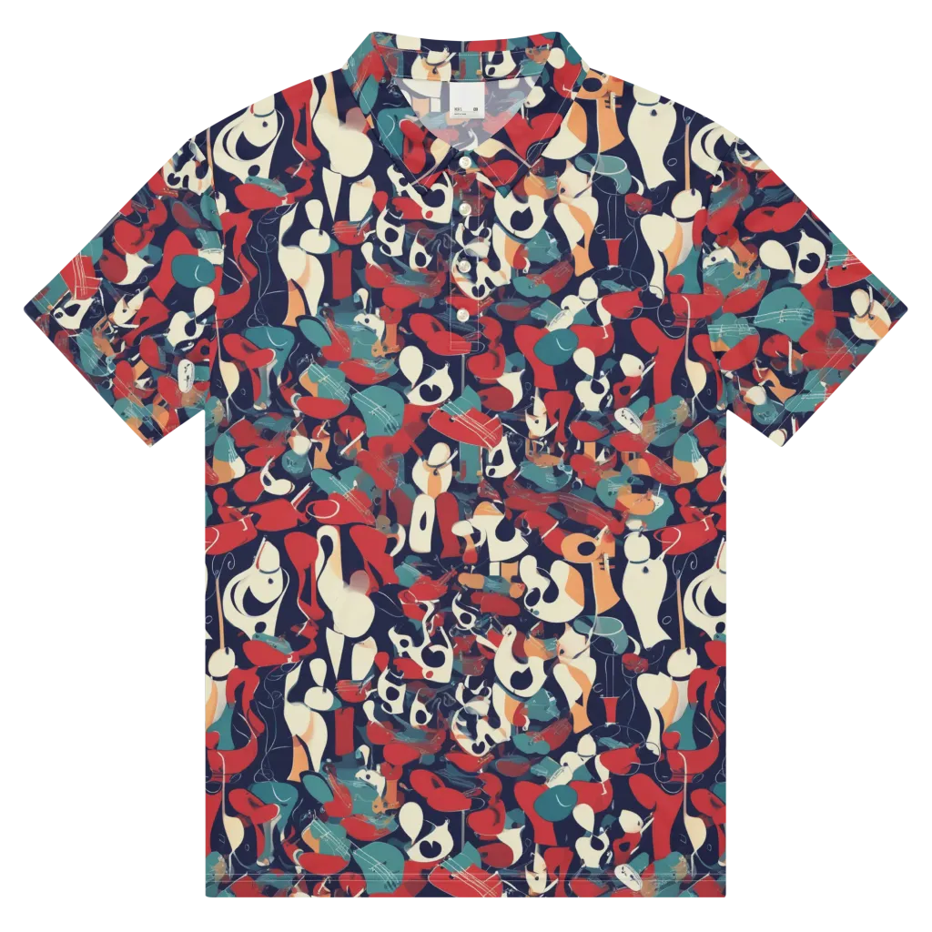 Crimson Cabaret on Men's Slim Fit Polo Shirt — Front