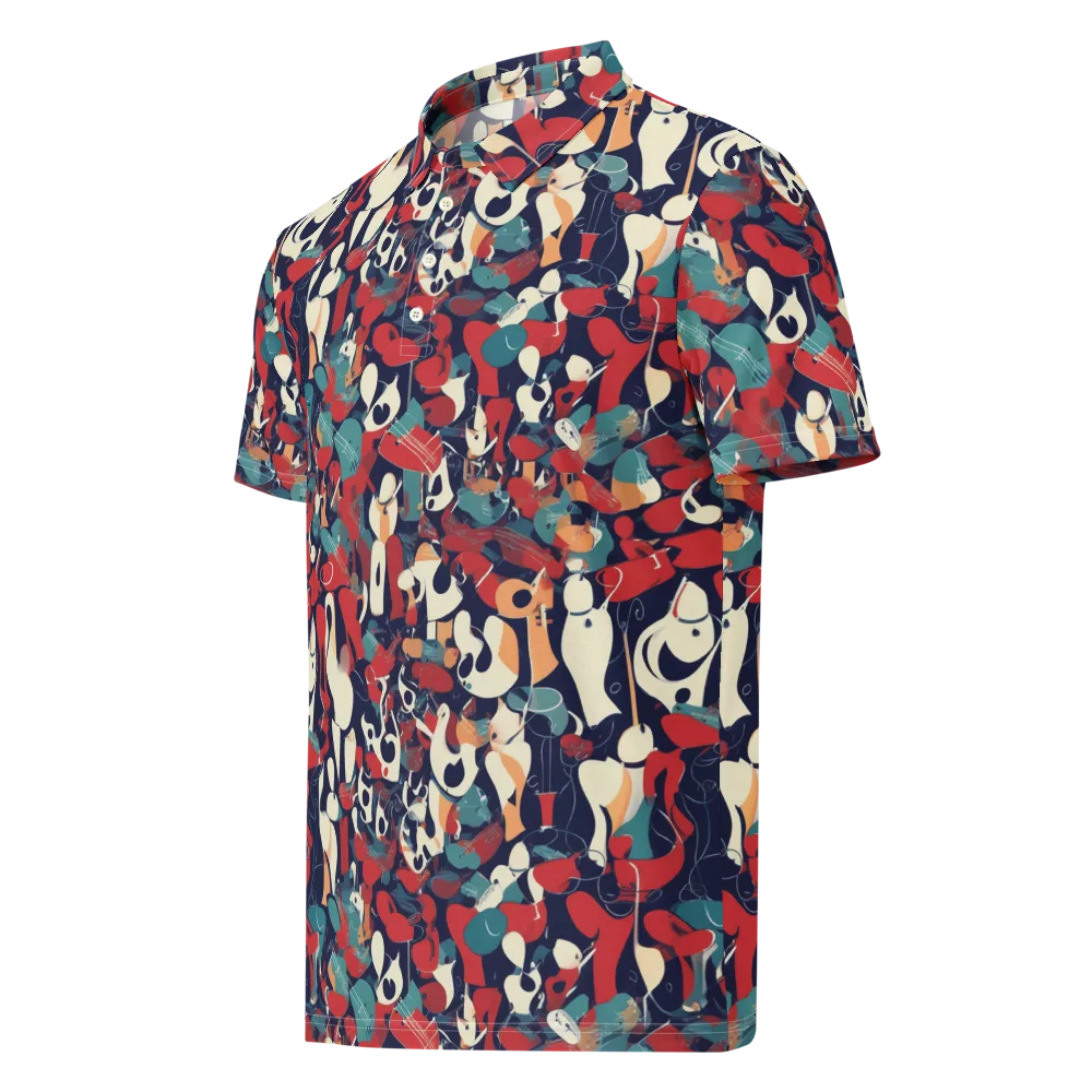 Crimson Cabaret on Men's Slim Fit Polo Shirt — Left Front