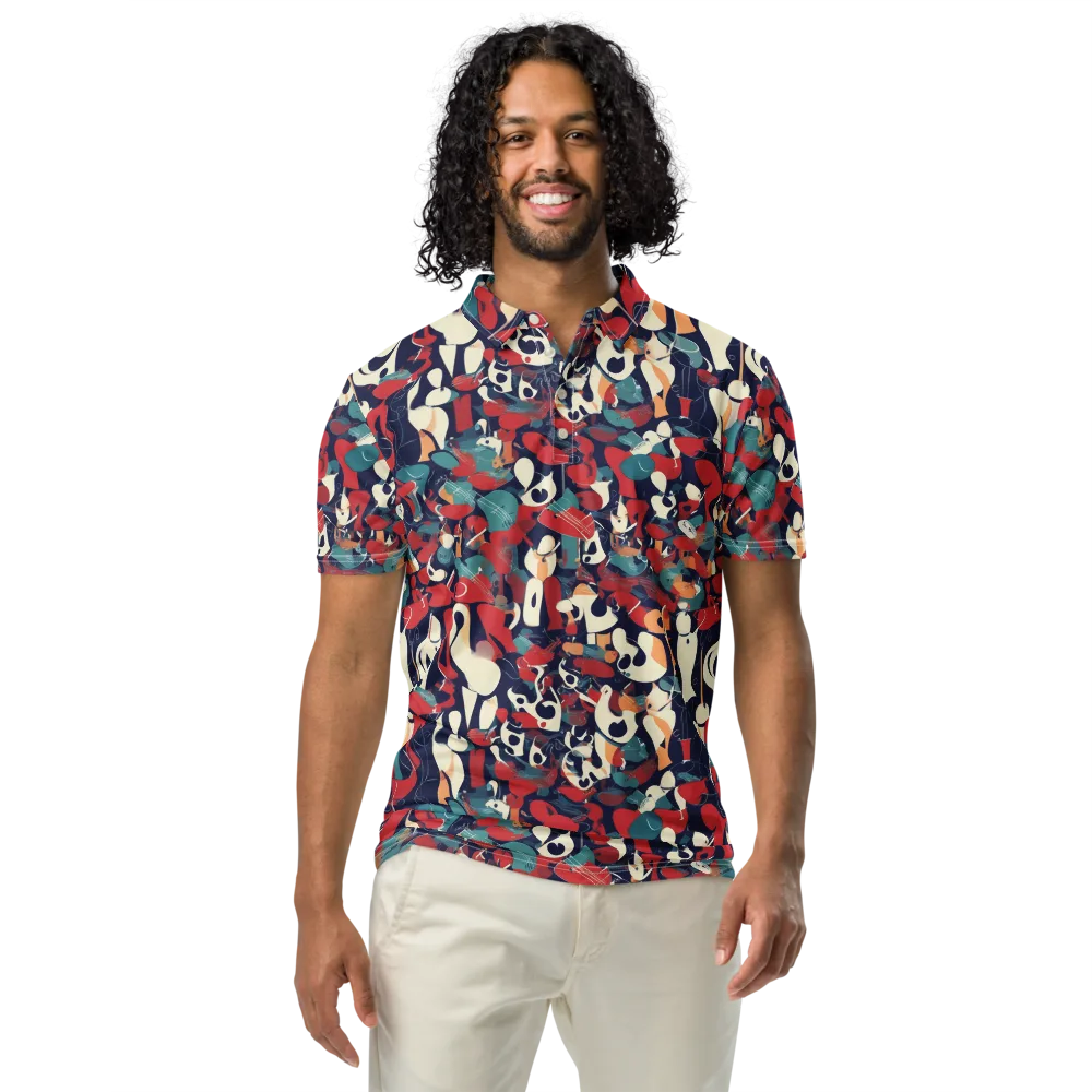 Crimson Cabaret on Men's Slim Fit Polo Shirt — Front