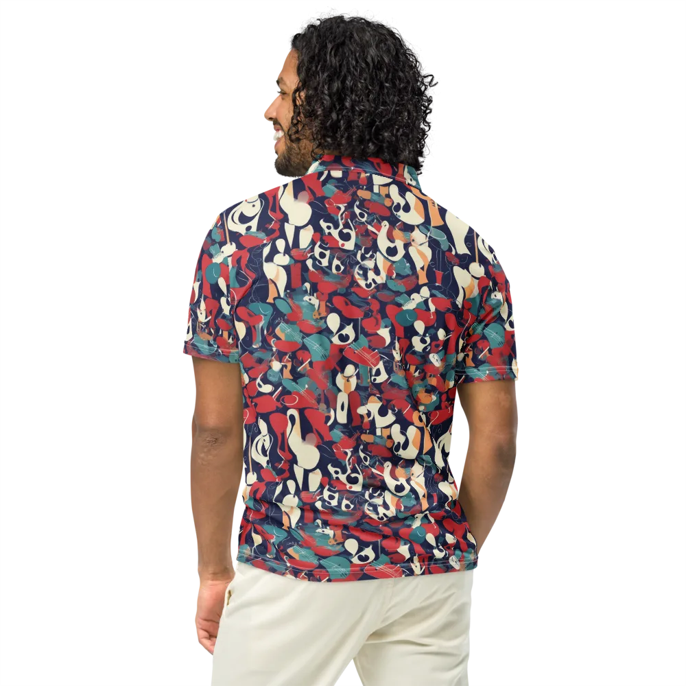 Crimson Cabaret on Men's Slim Fit Polo Shirt — Back