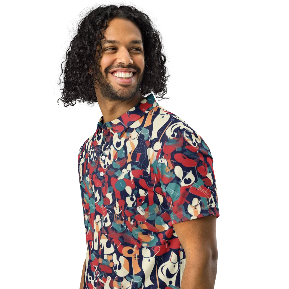 Crimson Cabaret on Men's Slim Fit Polo Shirt — Left Front
