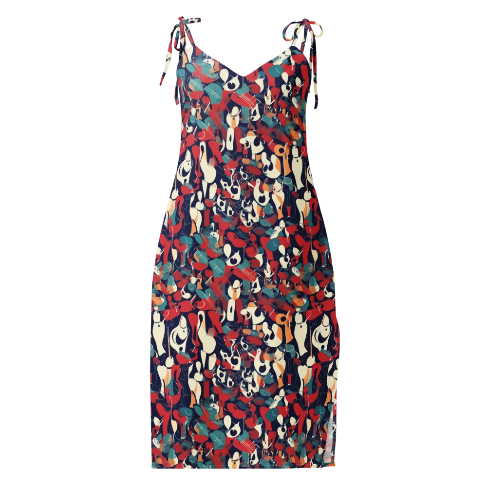 Crimson Cabaret on Slip Dress — Front
