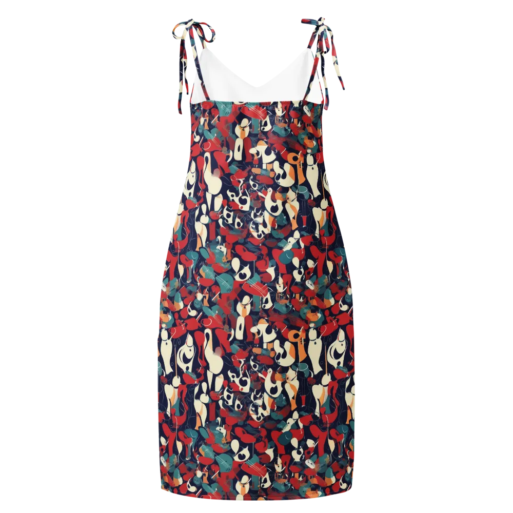 Crimson Cabaret on Slip Dress — Back