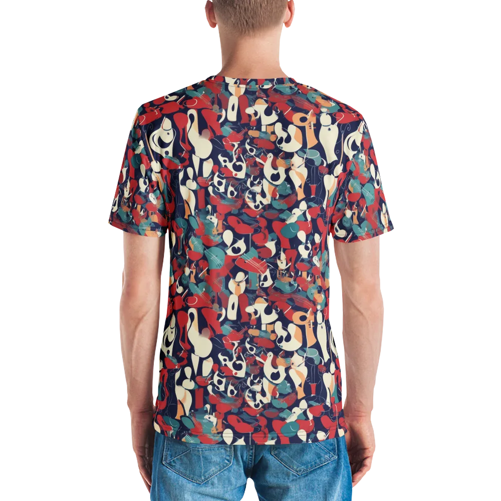 Crimson Cabaret on Men's Crew Neck T-Shirt — Back