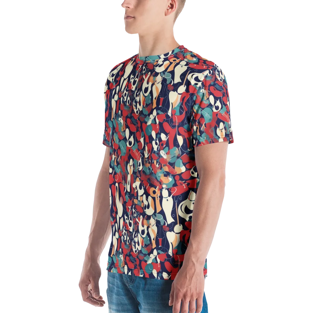 Crimson Cabaret on Men's Crew Neck T-Shirt — Left