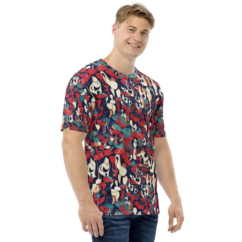 Crimson Cabaret on Men's Crew Neck T-Shirt — Right