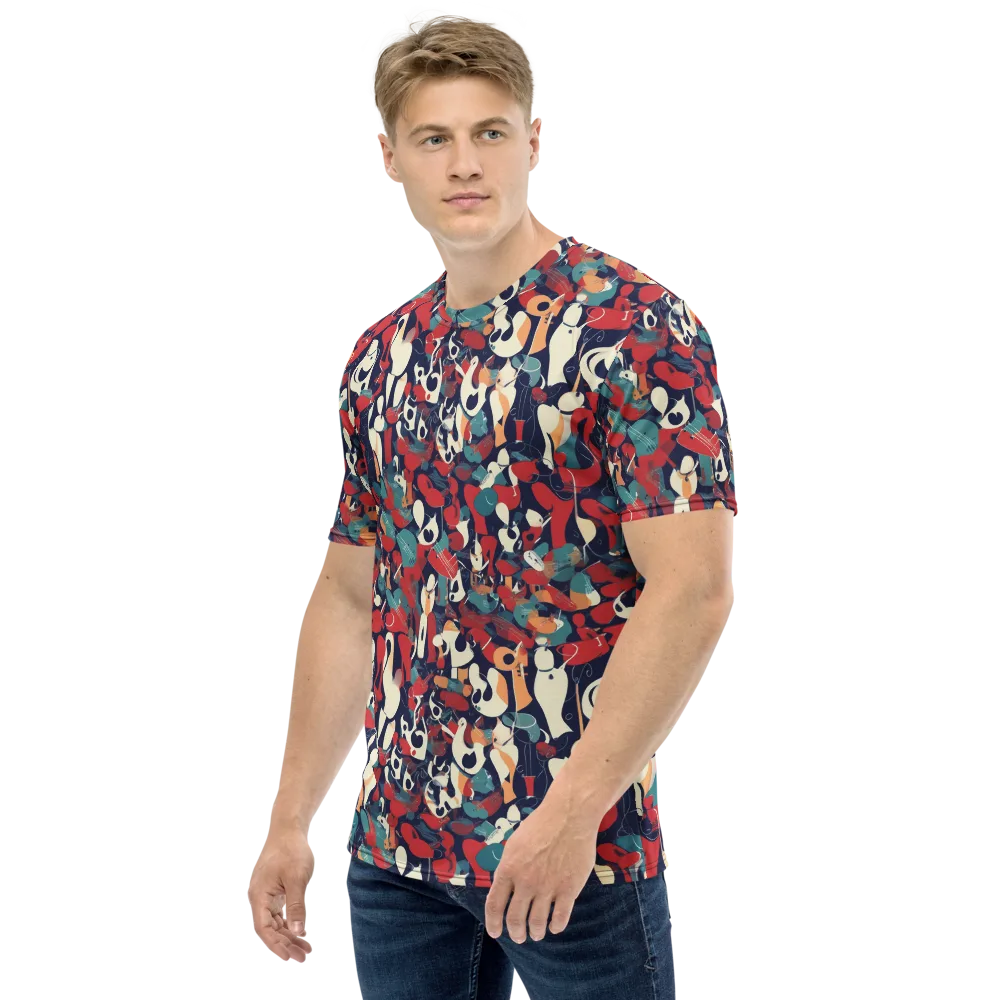 Crimson Cabaret on Men's Crew Neck T-Shirt — Left