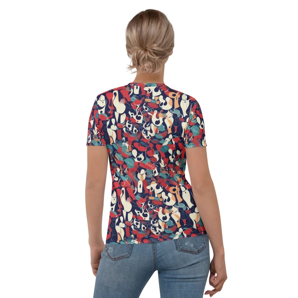Crimson Cabaret on Women's Crew Neck T-Shirt — Back