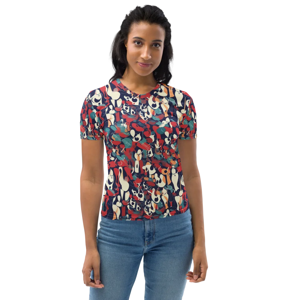 Crimson Cabaret on Women's Crew Neck T-Shirt — Front