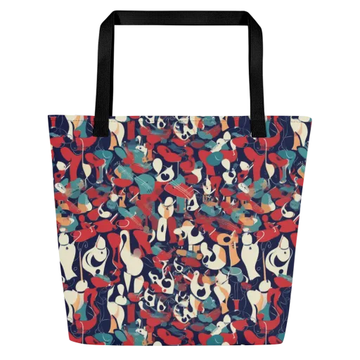 Crimson Cabaret on a Large Tote Bag W/ Pocket