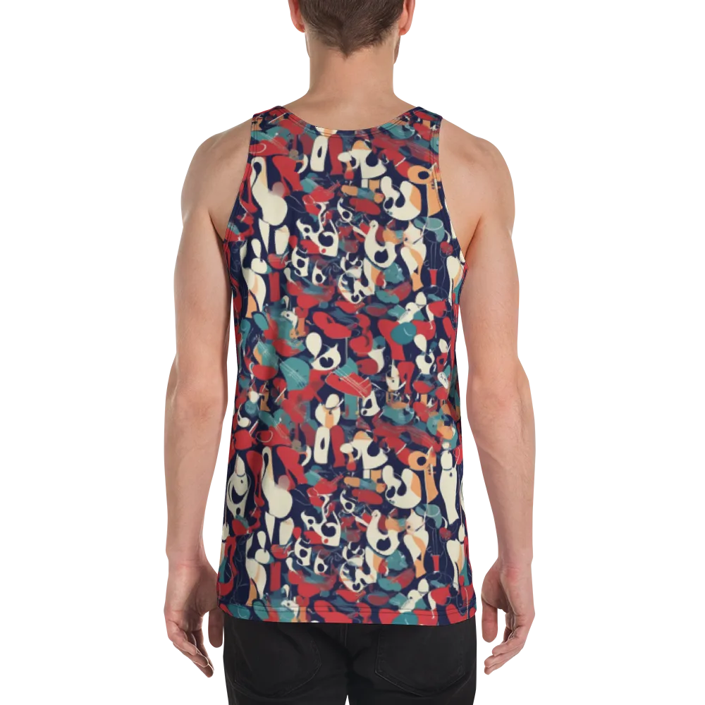 Crimson Cabaret on Men's Tank Top — Back
