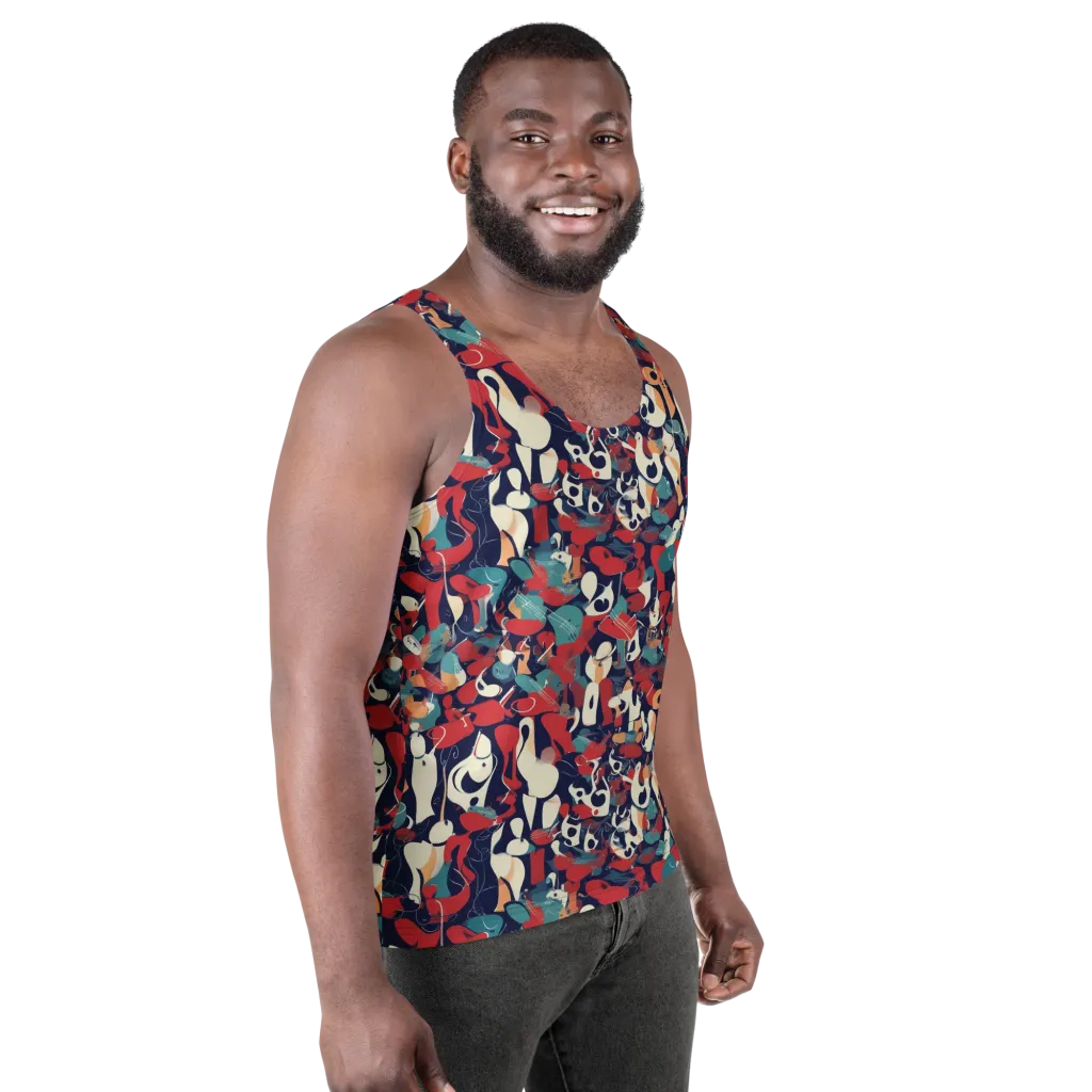 Crimson Cabaret on Men's Tank Top — Right Front