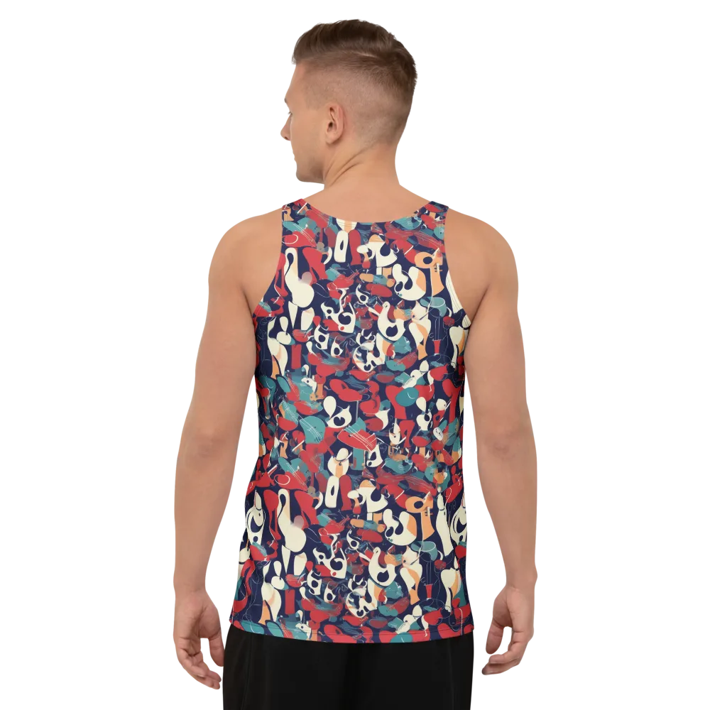 Crimson Cabaret on Men's Tank Top — Back