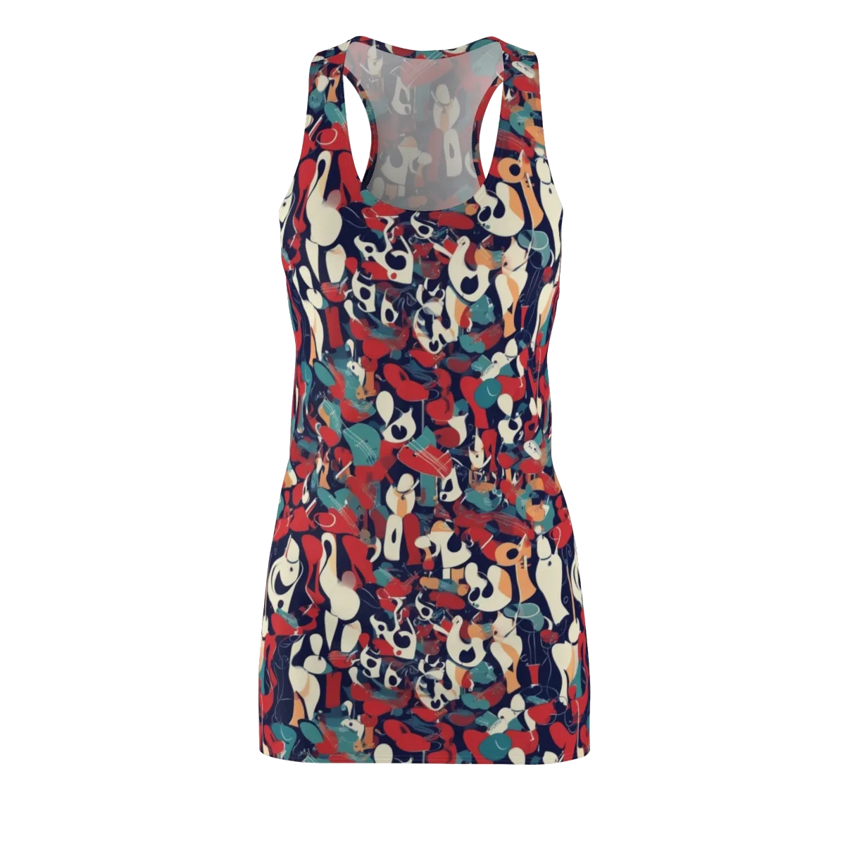 Crimson Cabaret on Racerback Dress — Front