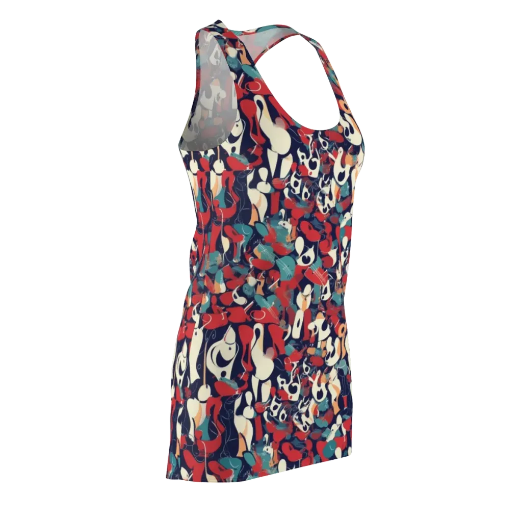 Crimson Cabaret on Racerback Dress — Front Side