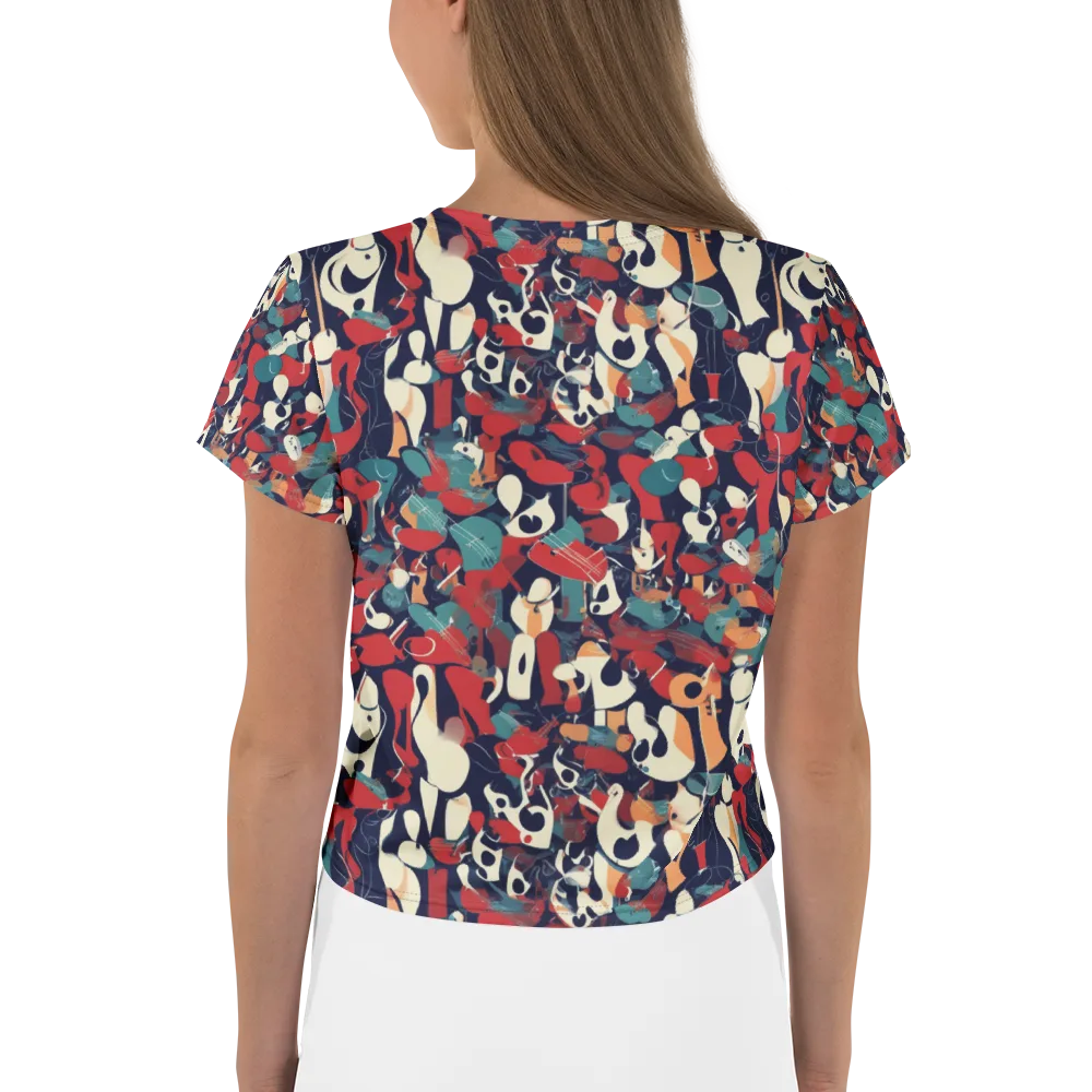 Crimson Cabaret on Crop Tee — Back