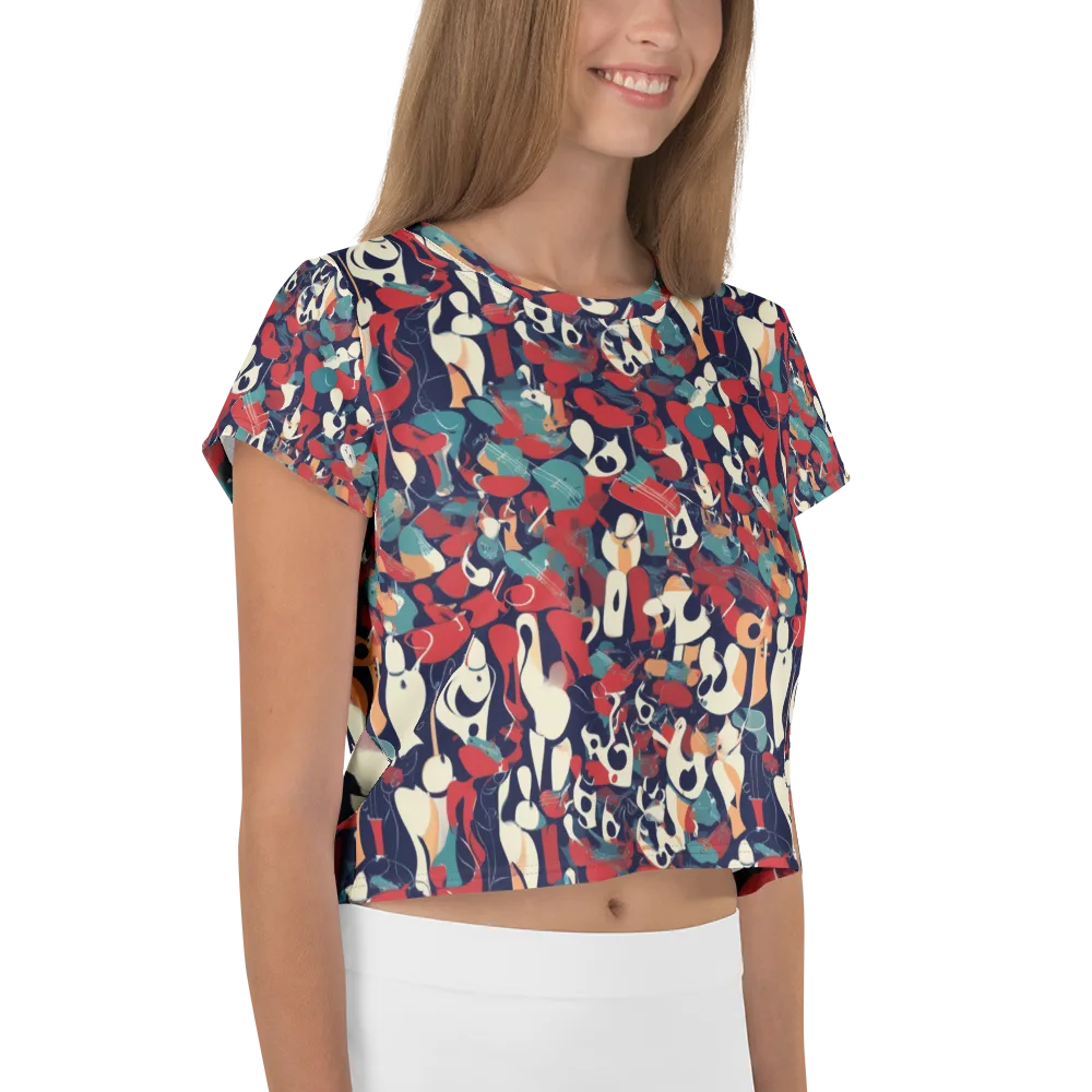 Crimson Cabaret on Crop Tee — Right