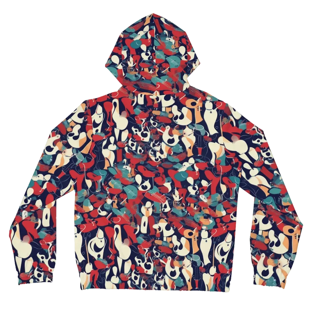 Crimson Cabaret on Women's Full-Zip Hoodie — Back
