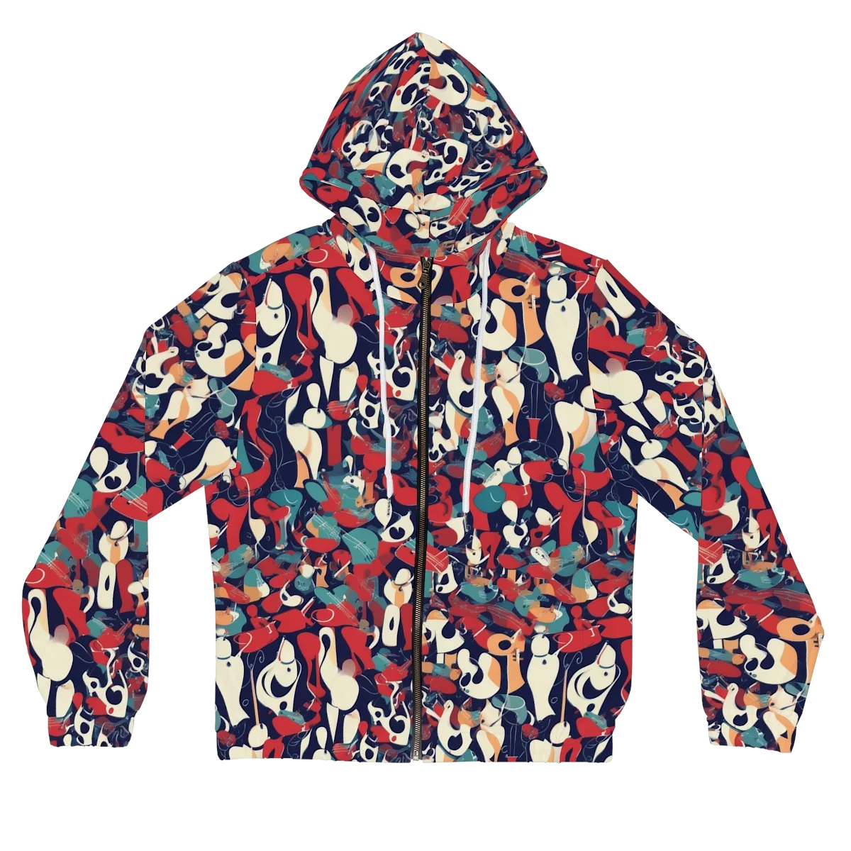 Crimson Cabaret on Women's Full-Zip Hoodie — Front