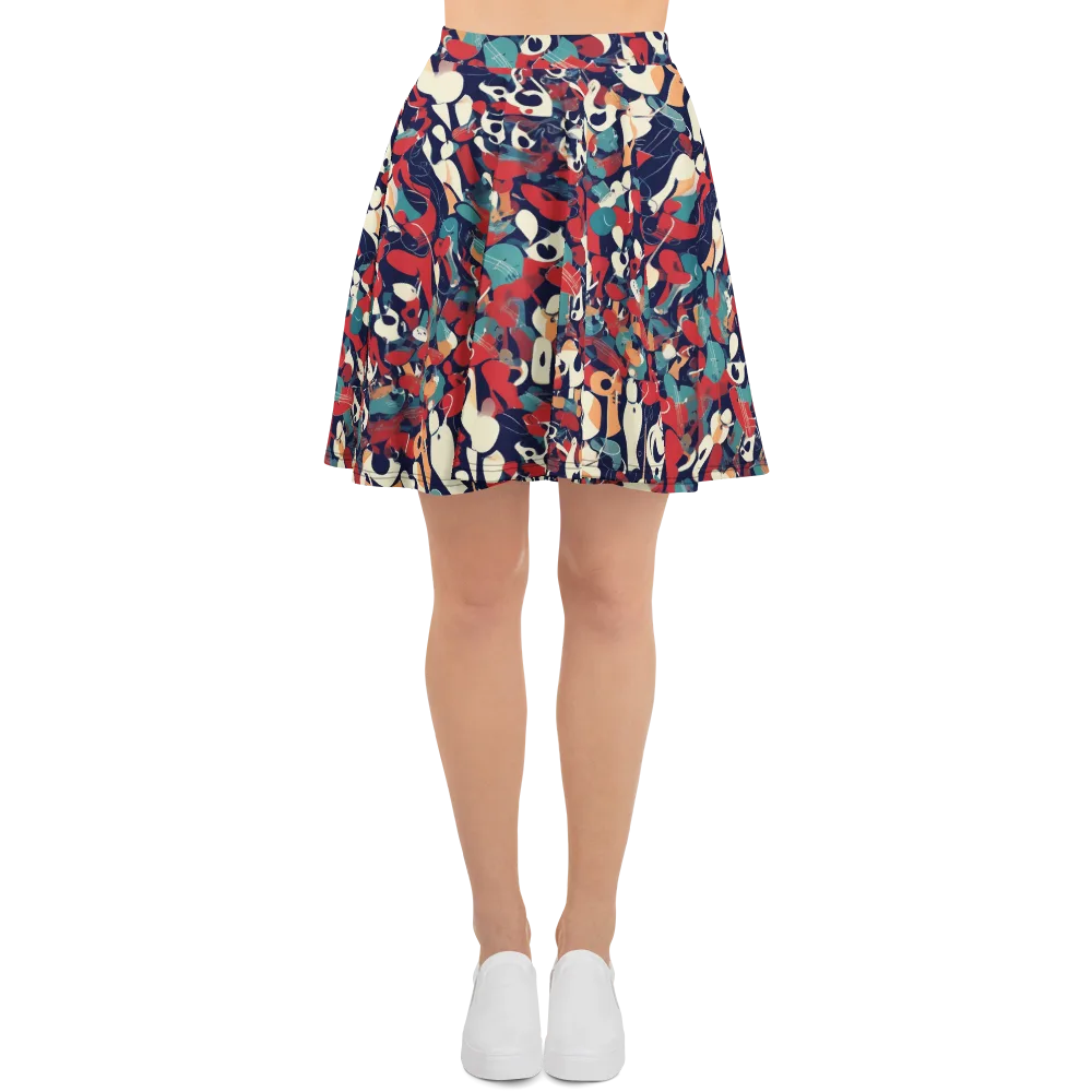 Crimson Cabaret on Skater Skirt — Front