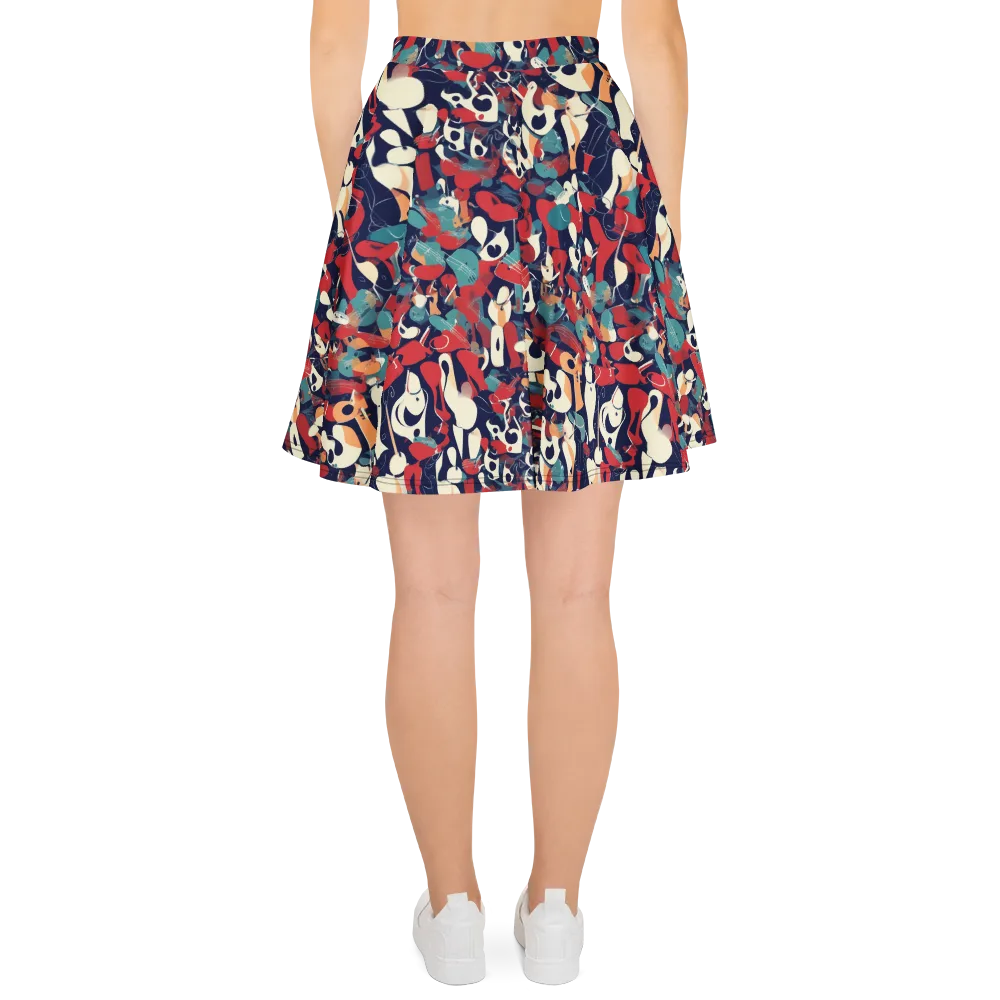 Crimson Cabaret on Skater Skirt — Back